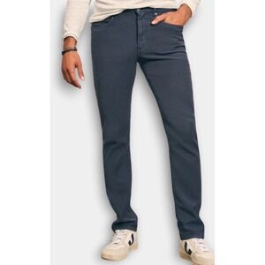 Faherty Mens Stretch Terry Five Pocket Pants Comfort Business Casural Blue 34/32